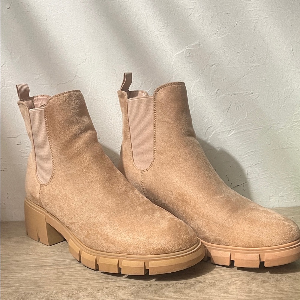 Tan Suede Ankle Boots